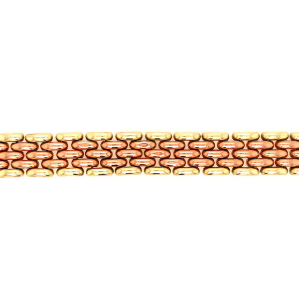 RETRO YELLOW AND ROSE GOLD BRACELET