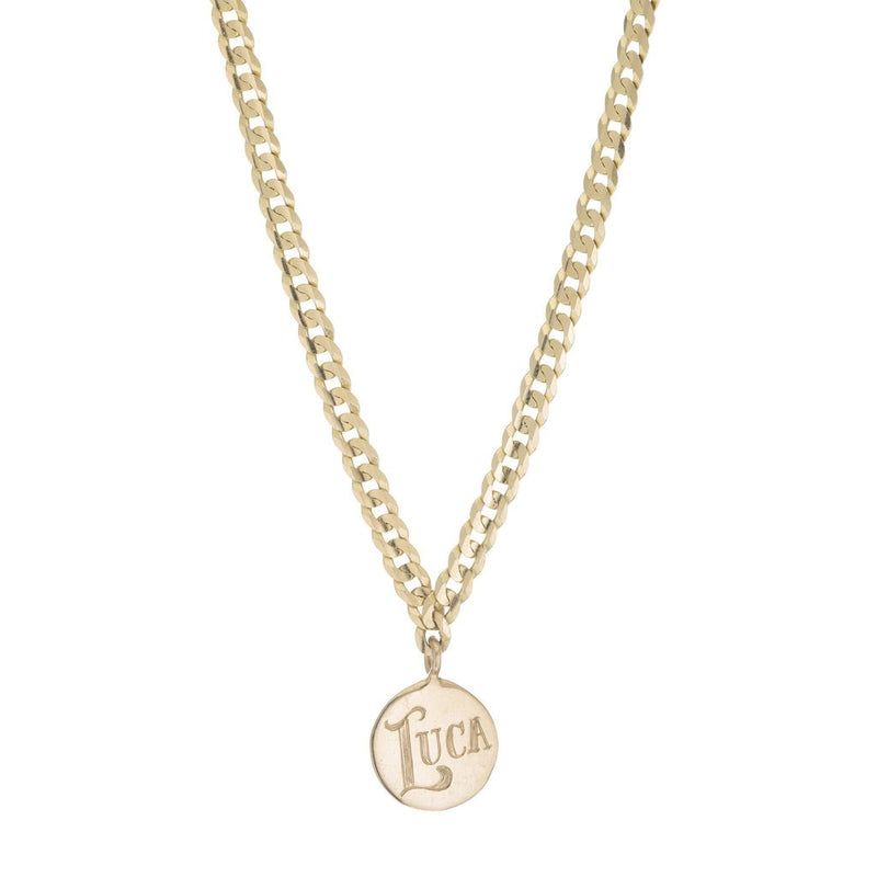 MEDALLION SIGNET NECKLACE