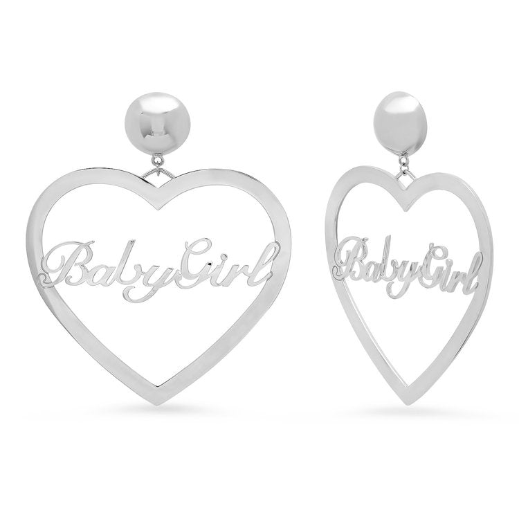 Baby Girl Heart Earrings