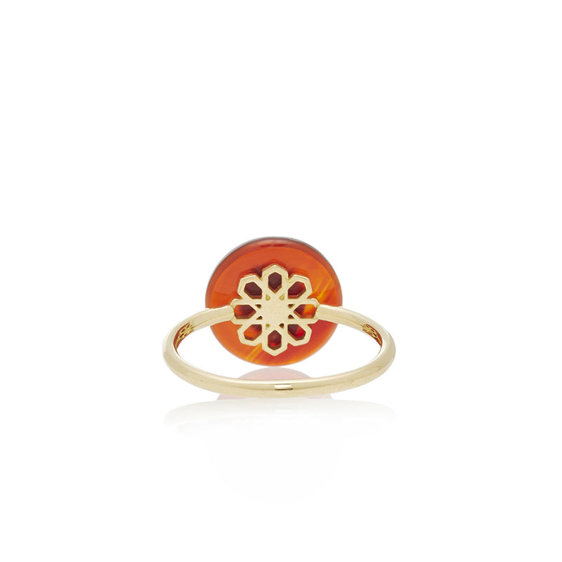 Co-Exist Ladybug on Gemstone Ring