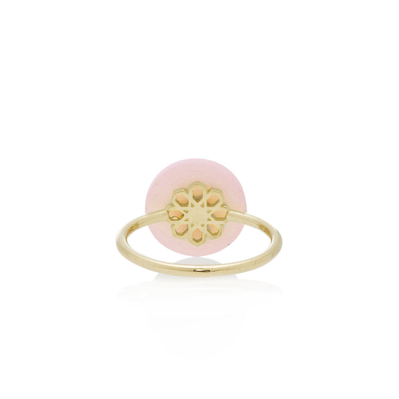 Co-Exist Initial on Gemstone Ring
