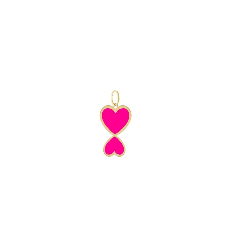 MOMMY + ME HEART ENAMEL CHARM