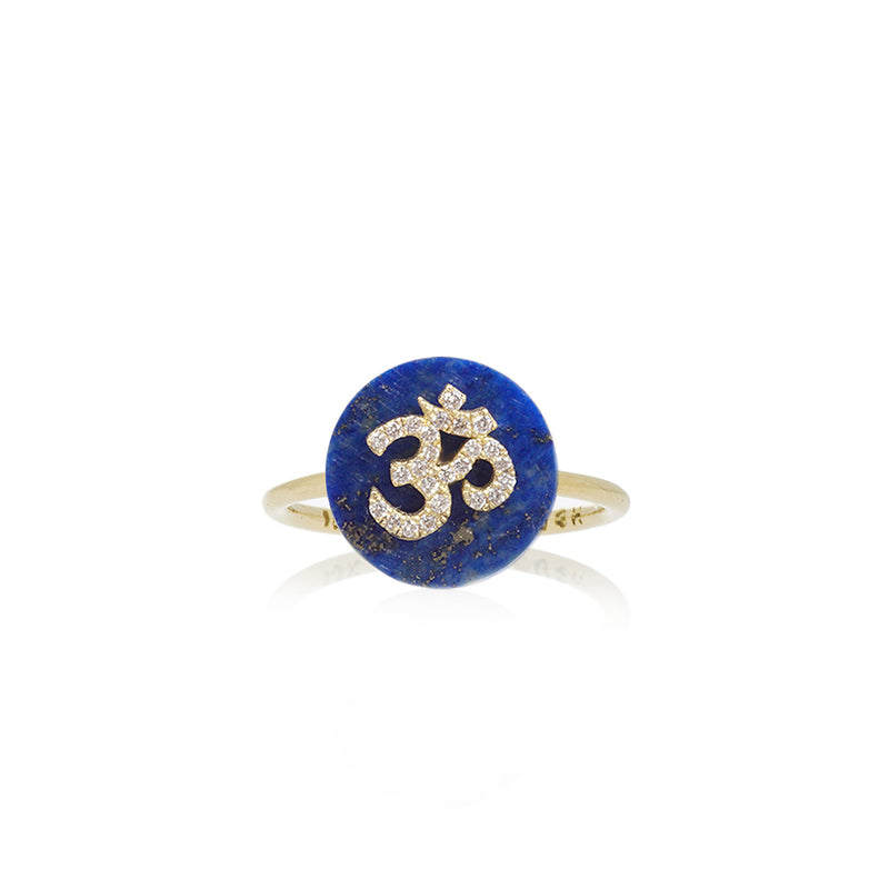 Co-Exist Om on Gemstone Ring