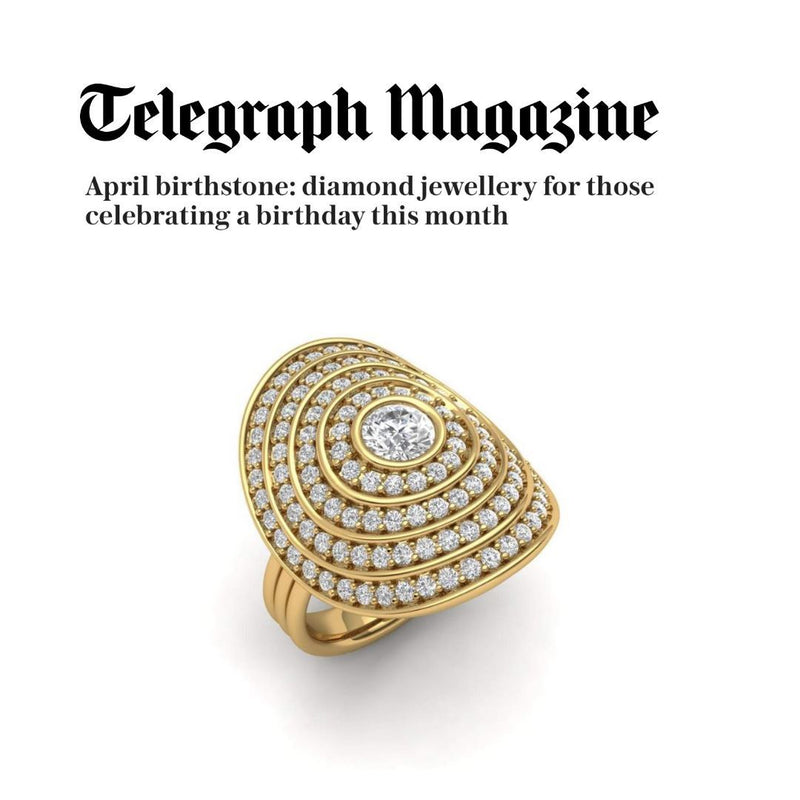 SAGESSE - UNIVERSUM PAVE RING WITH CENTER DIAMOND