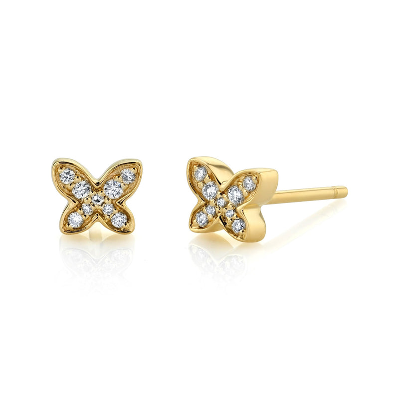 DIAMOND MINI BUTTERFLY EARRINGS