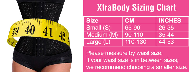 XtraBody Waist Trainer Size Chart