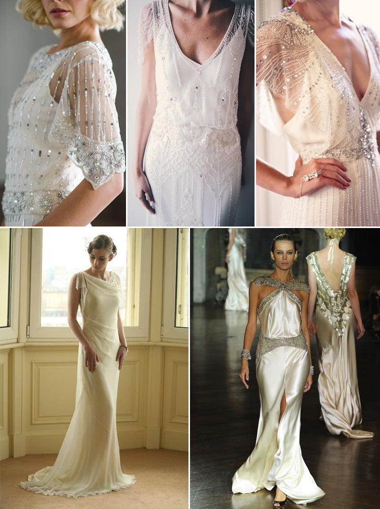 1920s and 1930s style bridal gowns