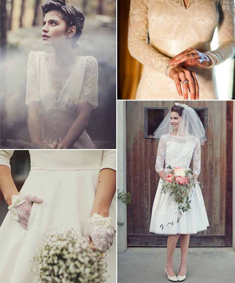 1940s and 1950s wedding dress ideas