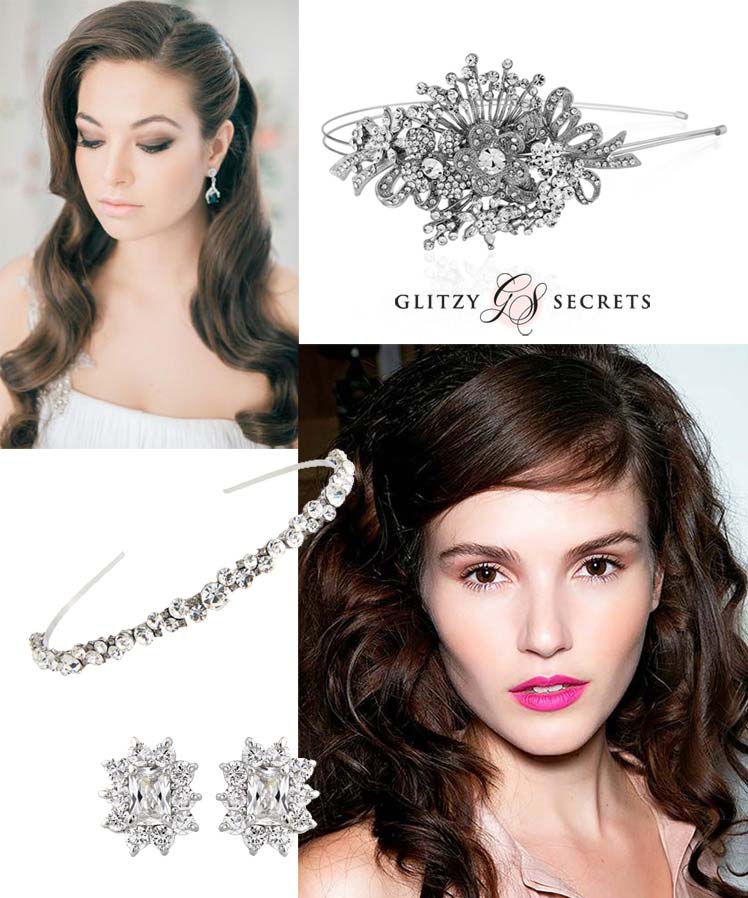 Hair accessories for all down festive hairstyles