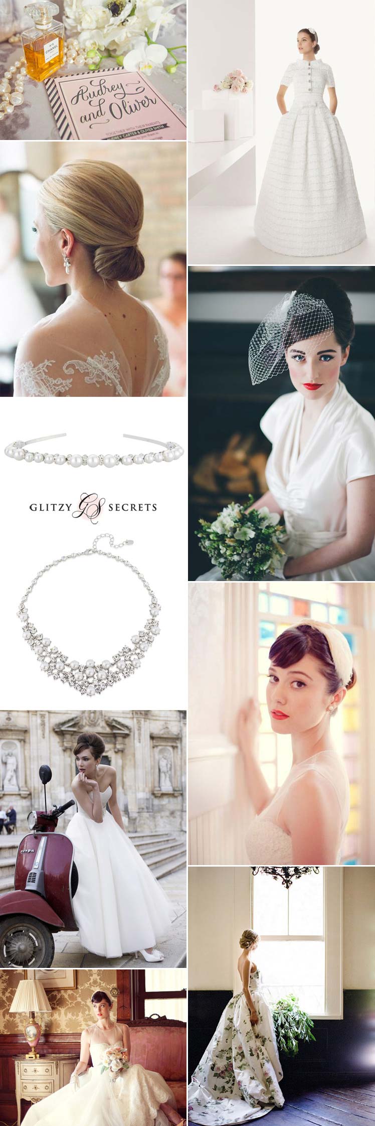 Audrey Hepburn bridal style inspiration