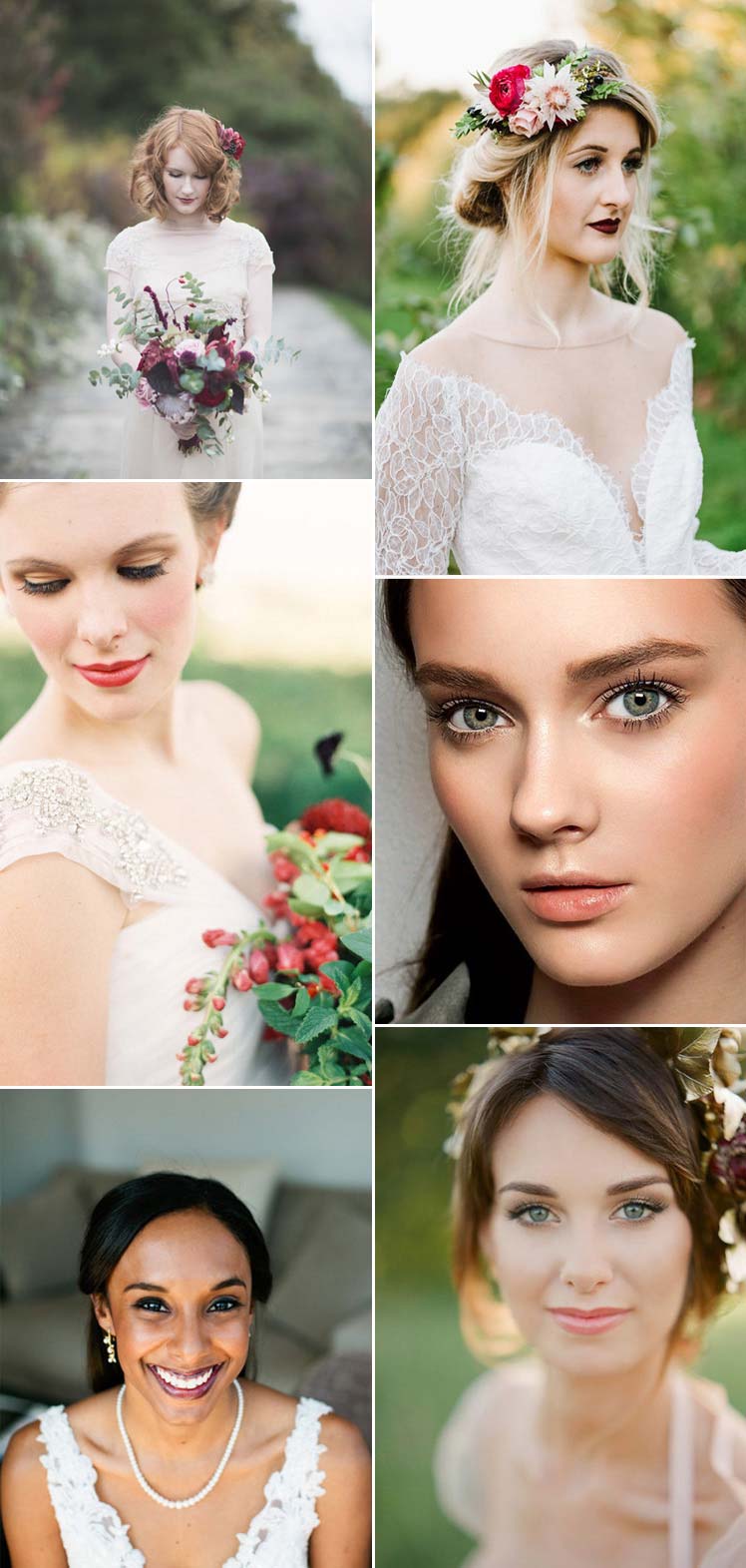 Wedding day make-up inspiration for Autumn brides