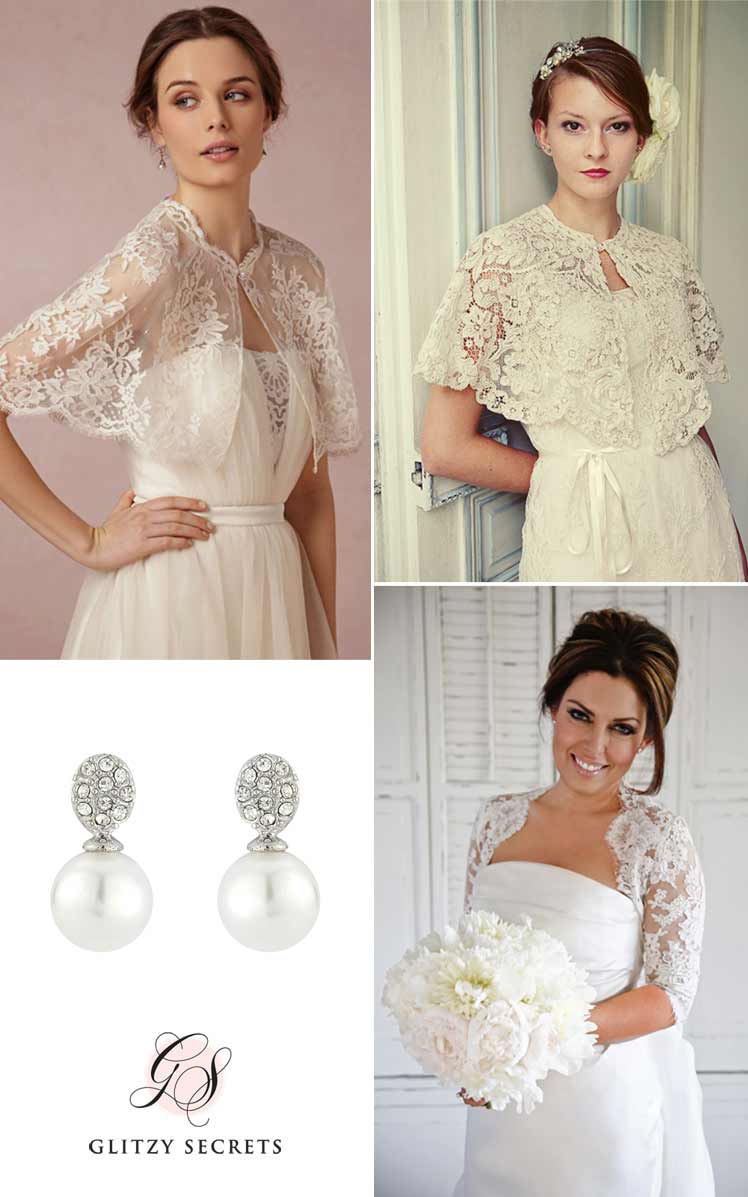Classic lace bridal cover ups