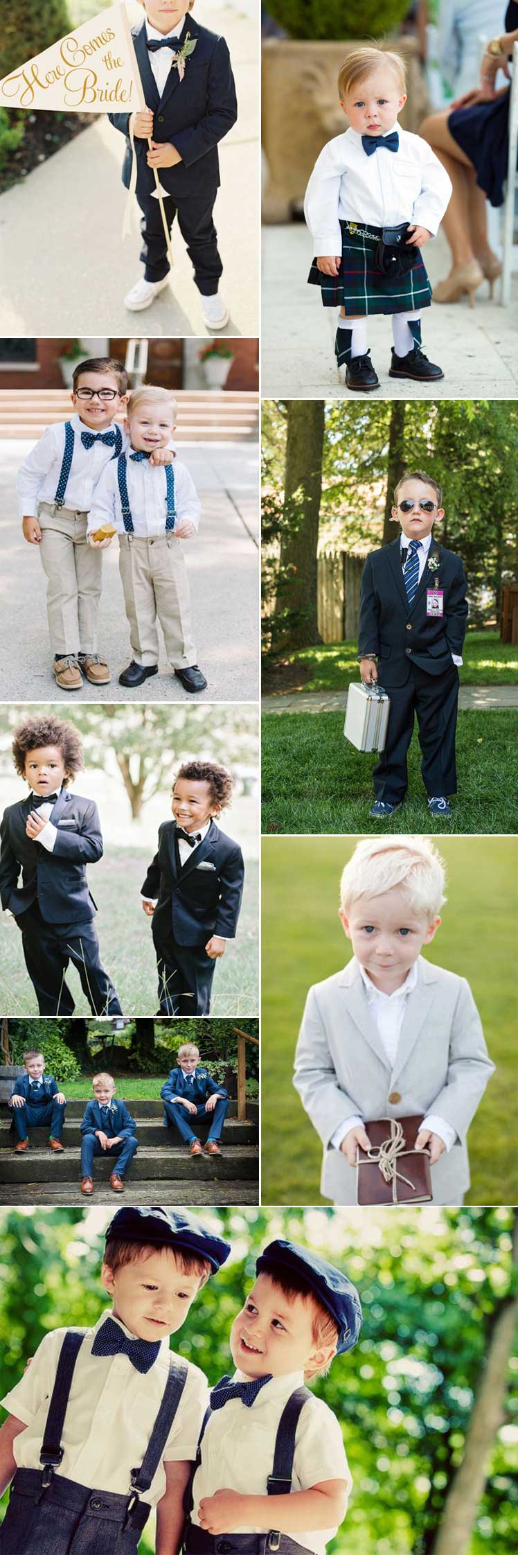 Cute wedding page boy ideas