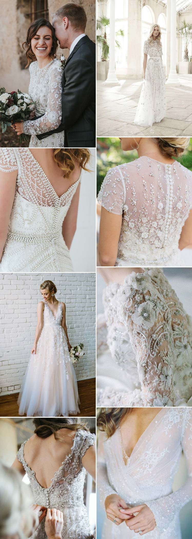 Embellished and detailed wedding dresses