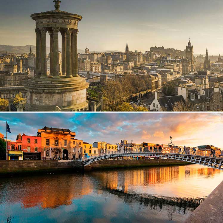 Edinburgh and Dublin mini honeymoon ideas
