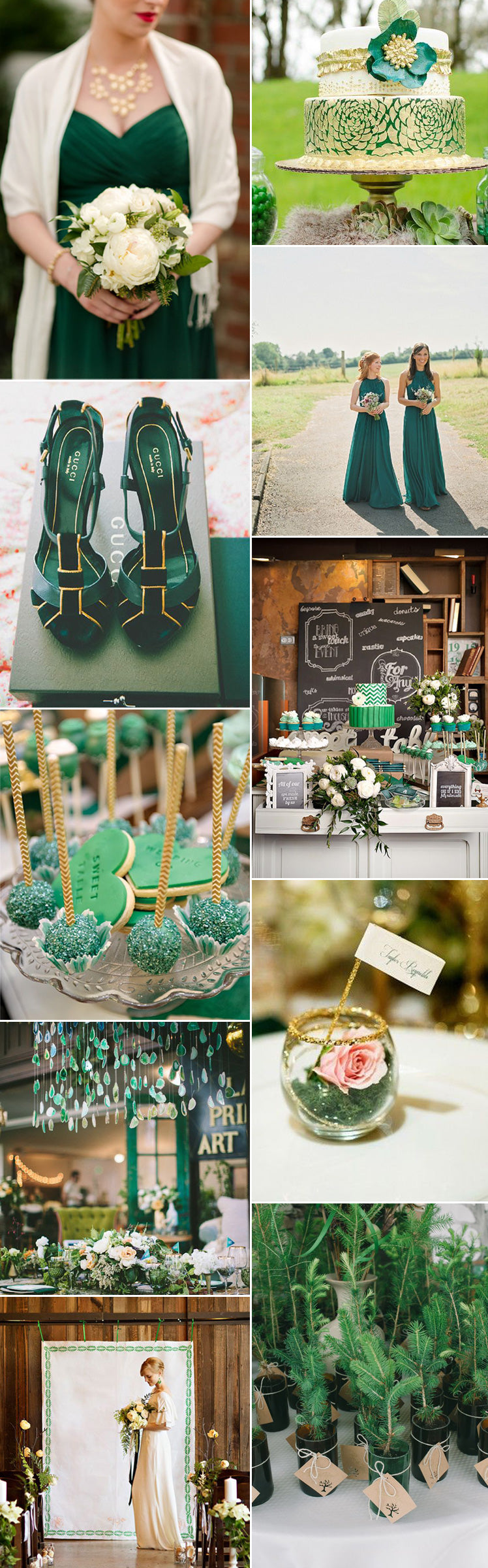 Luxurious emerald green wedding inspiration