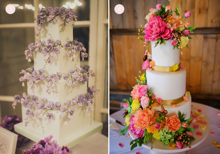 Extravagant wedding cakes by Peggy Porschen and The Mischief Maker Cakes