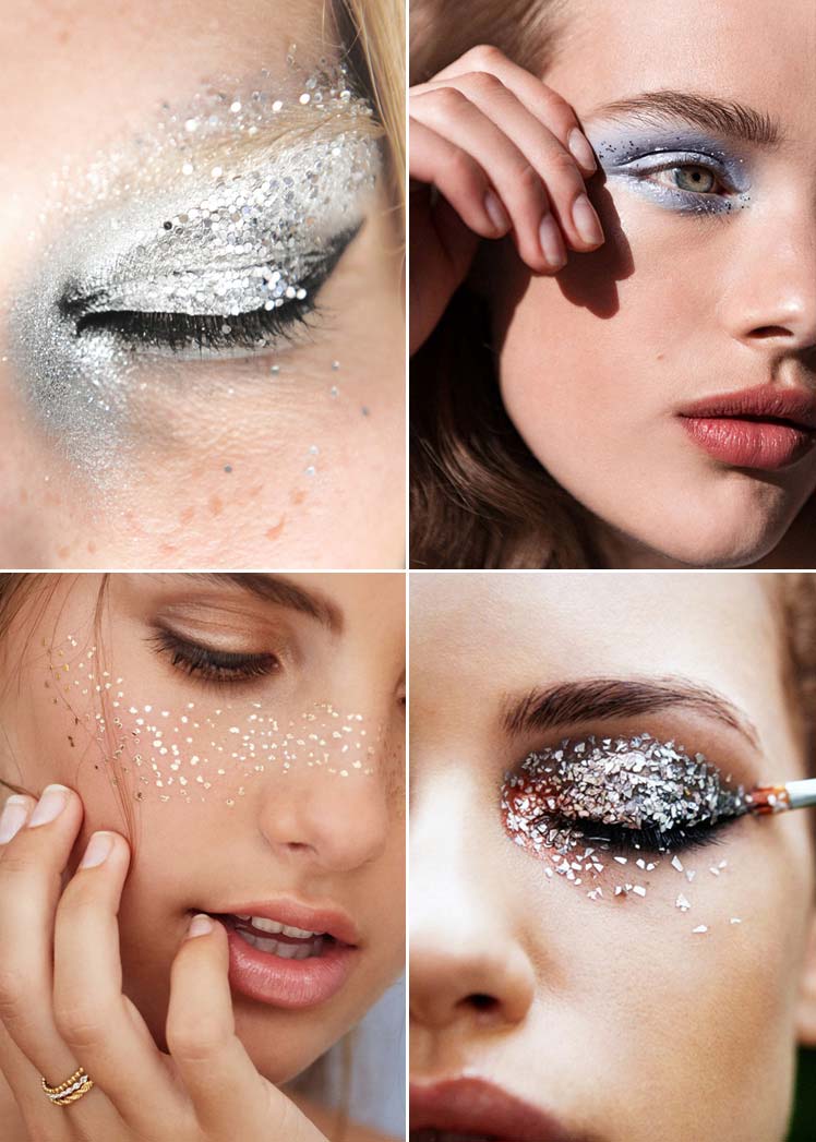 Grown up glitter Christmas make-up ideas
