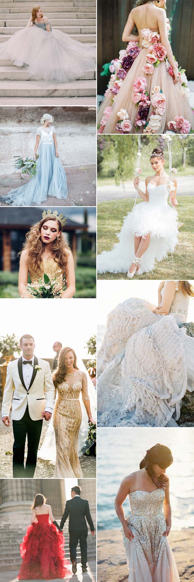 Stunning and dramatic grande wedding dress ideas