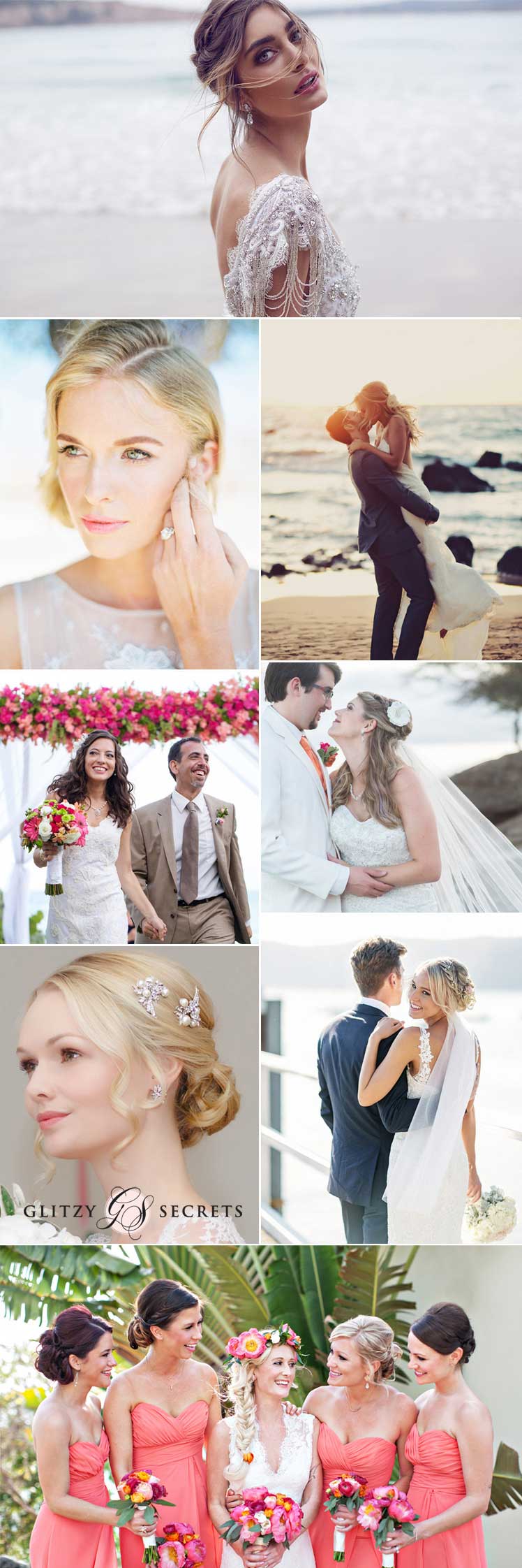Hair and make-up ideas for a destination wedding