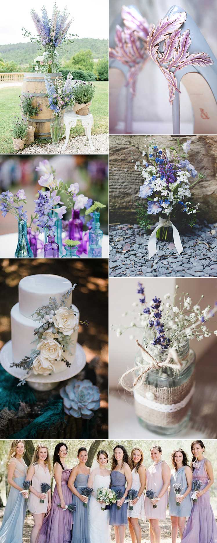 Lilac and Blue themed wedding ideas
