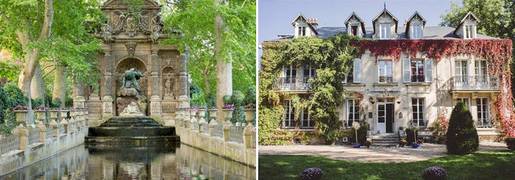 Luxembourg Gardens and XIXeme House