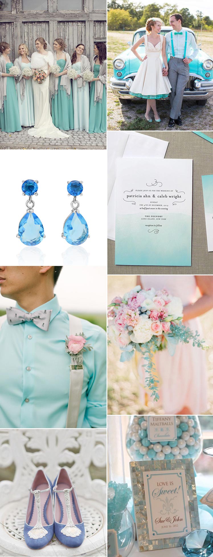 March aquamarine birthstone wedding theme