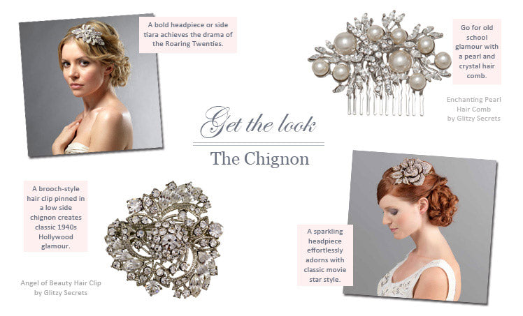 How to style a chignon wedding hairstyle