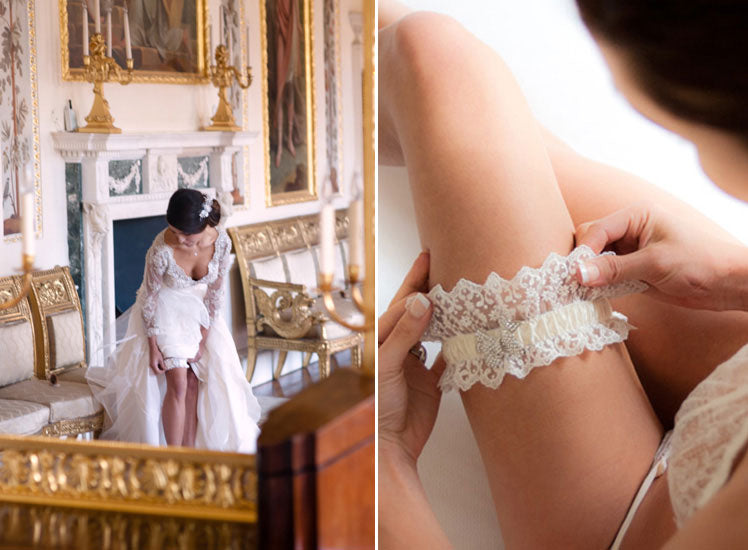 The tradition of bridal garters