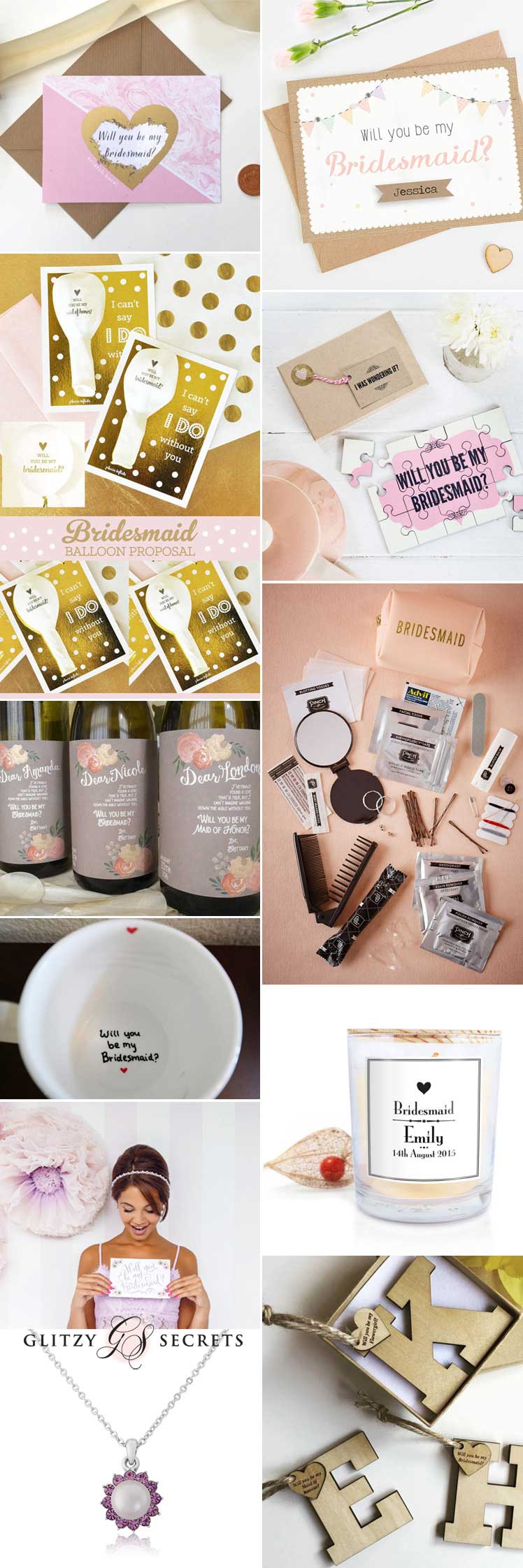 Will you be my bridesmaid ideas inspiration