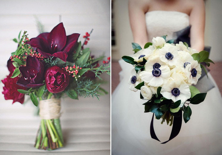 Bouquets for winter weddings