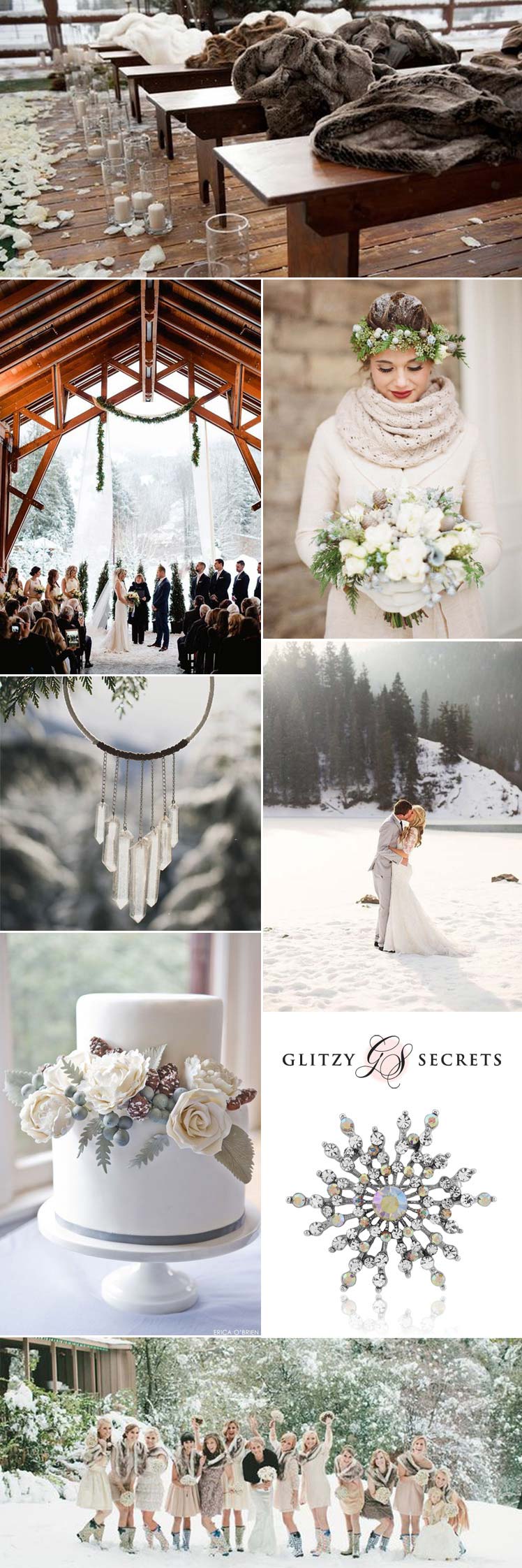 Ideas for a beautiful snow wedding theme