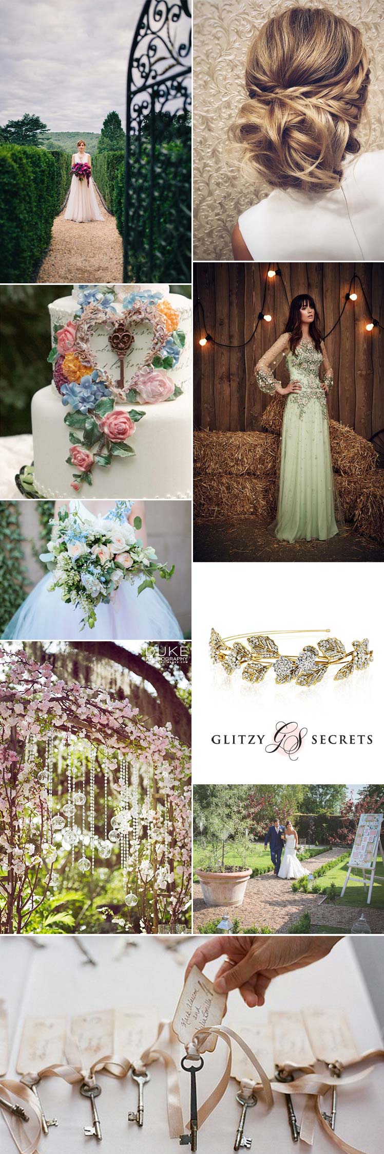 Ideas for a secret garden wedding theme