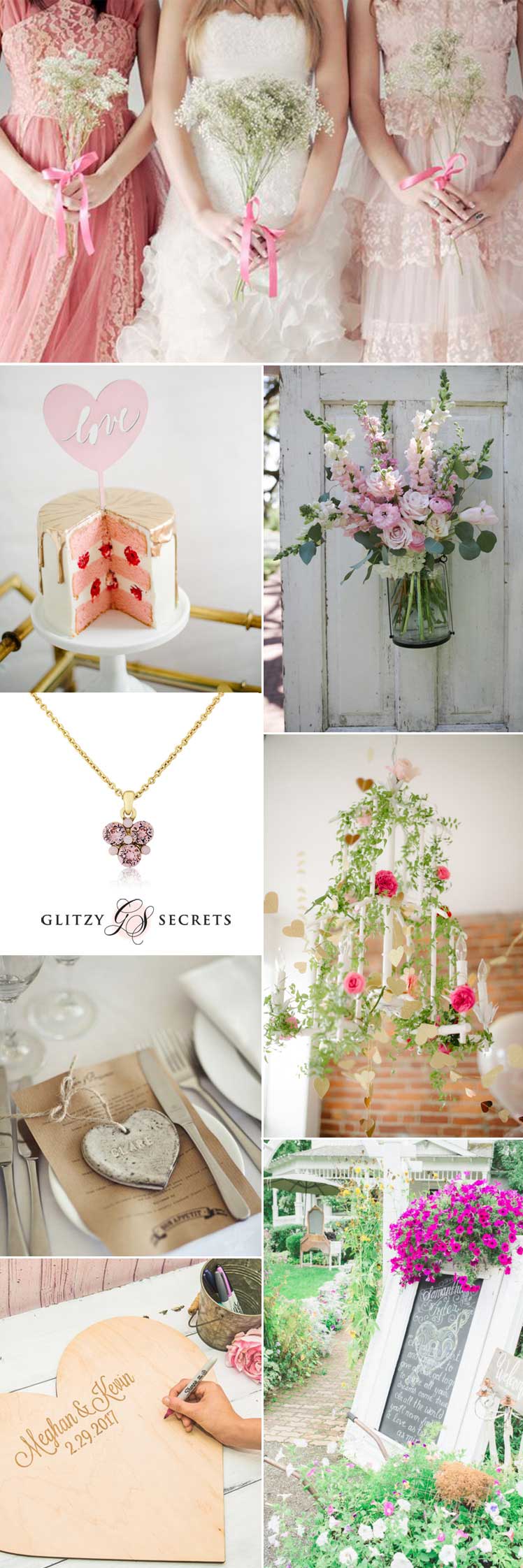 Ideas for a Valentine wedding day with a shabby chic style