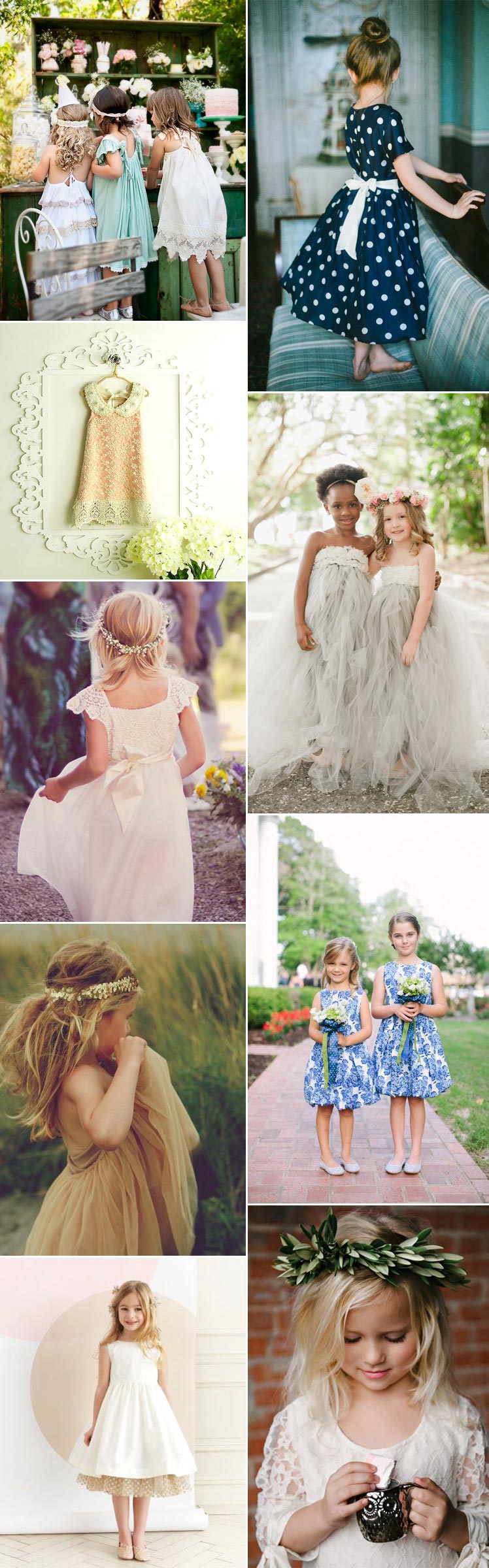Cute and pretty flower girl dresses