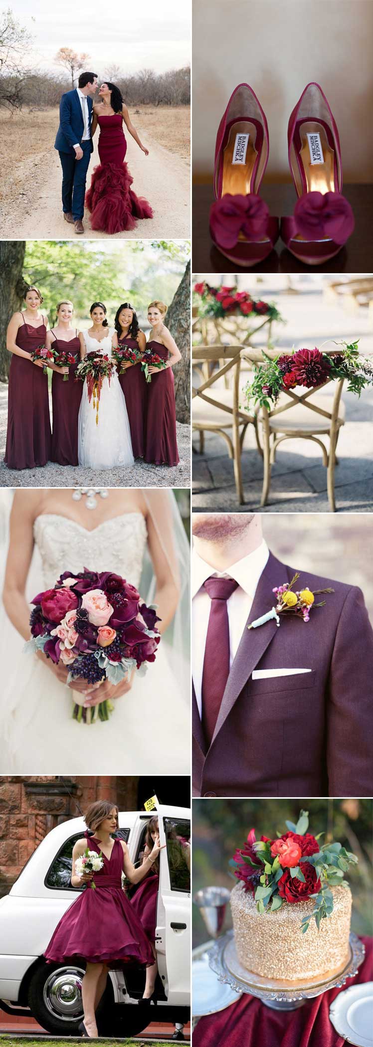 Pantone Marsala wedding inspiration