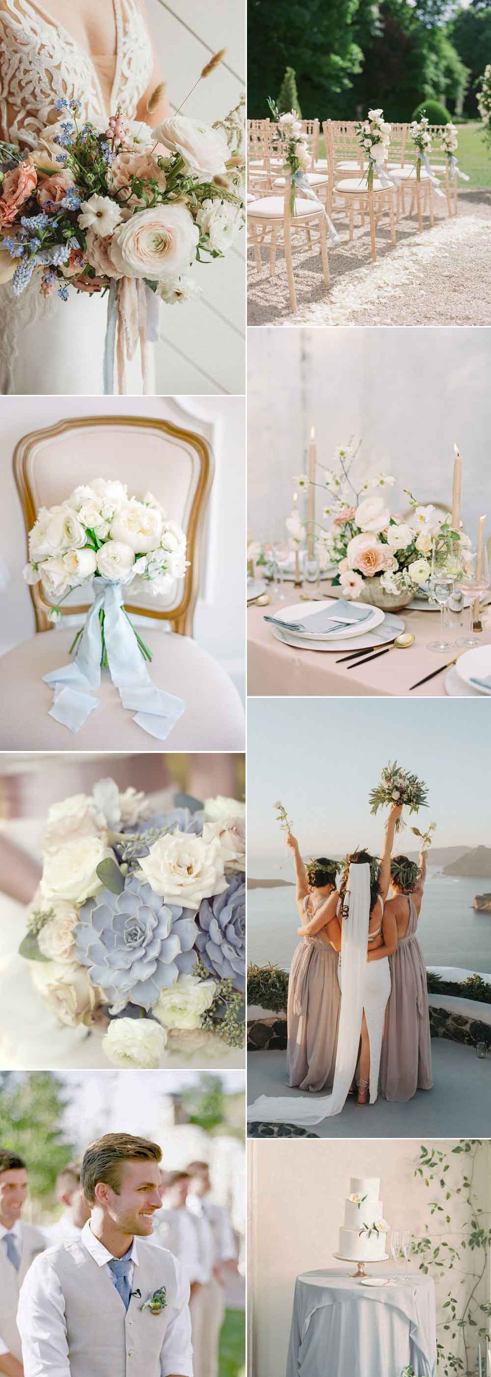 Blue and beige wedding ideas