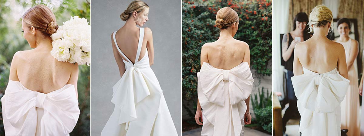 Bow wedding dress ideas