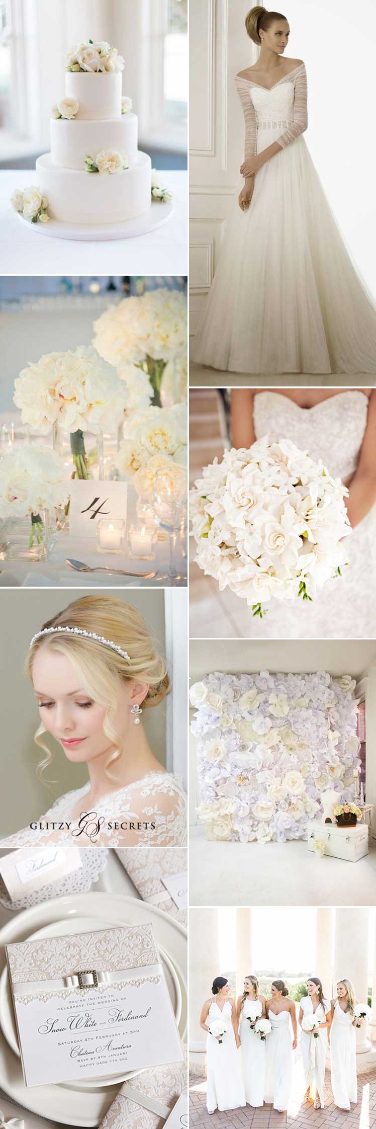Beautiful white wedding ideas