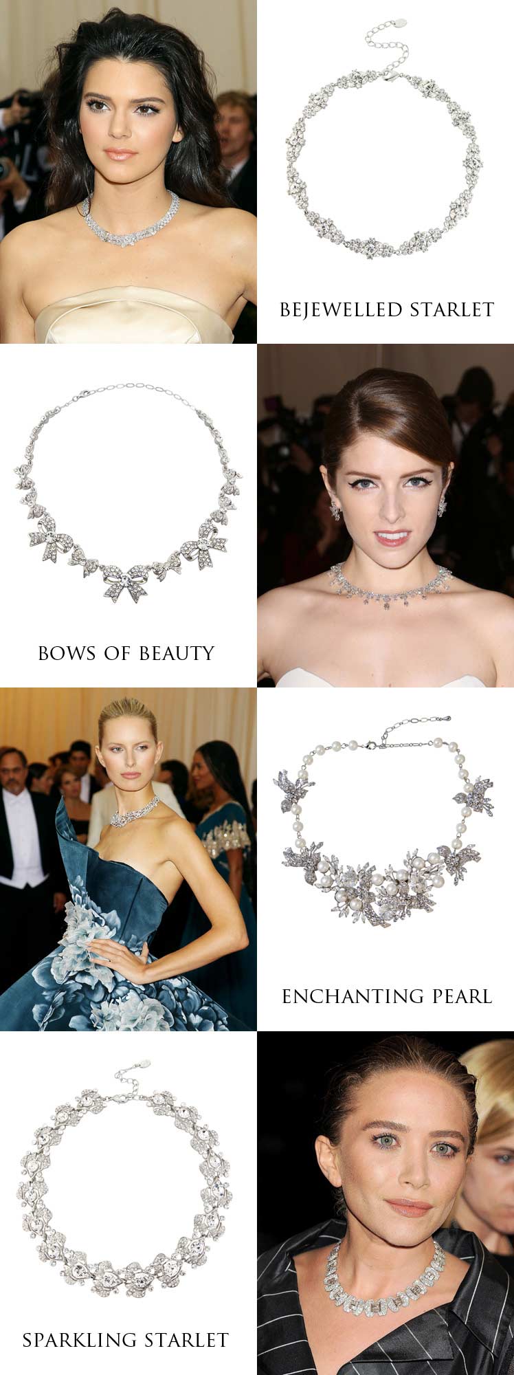 Collar necklaces at the Met Gala