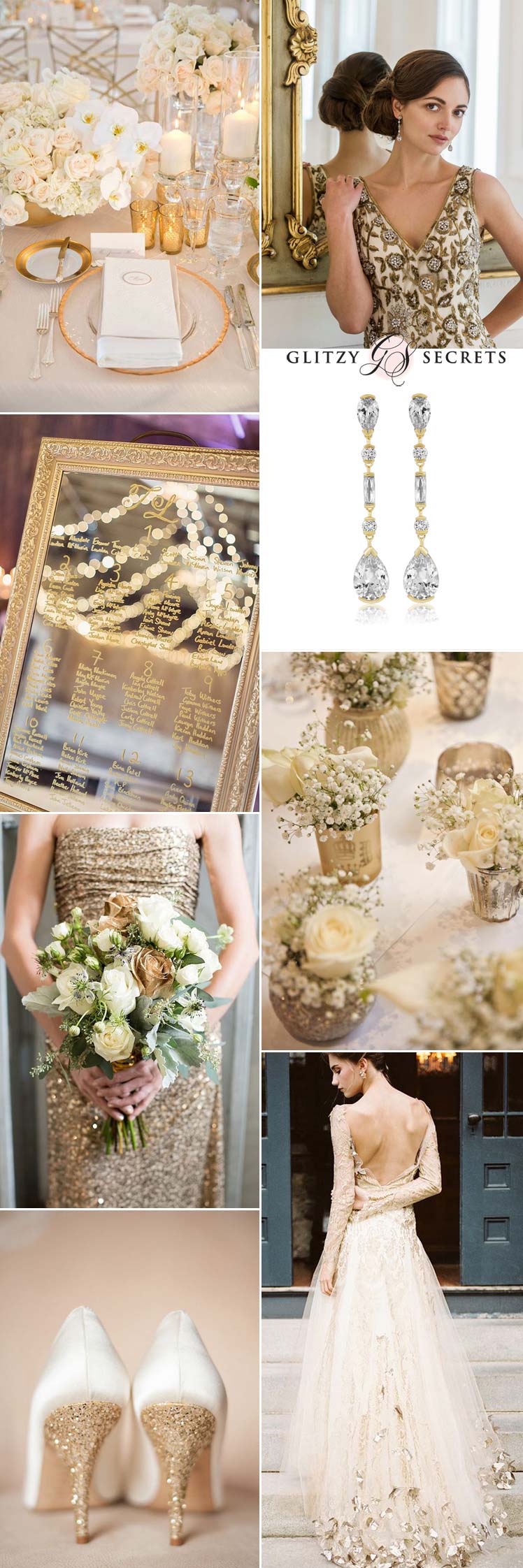 Luxurious cream and gold wedding ideas