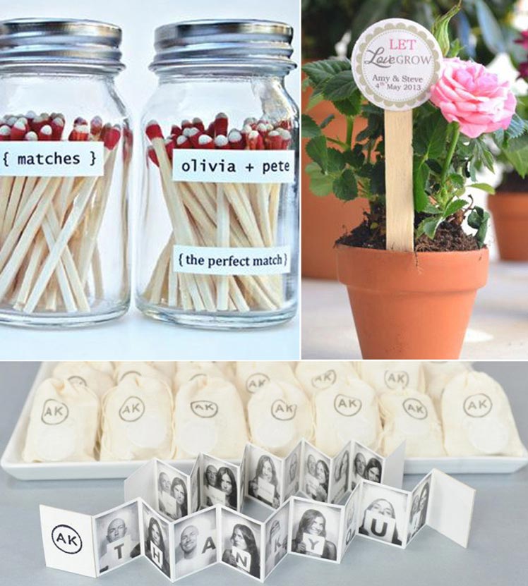Cute ideas for your wedding favours