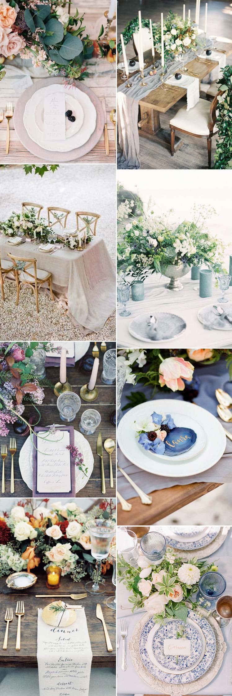 Beautiful wedding tablescape ideas