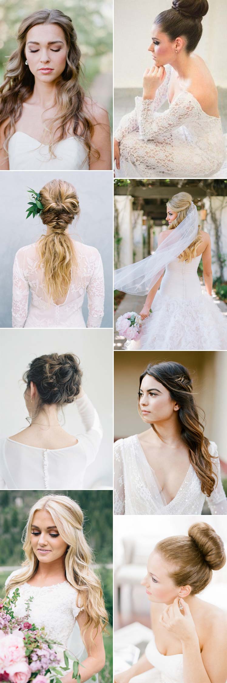 Beautiful bridal hairstyle inspiration for your wedding day