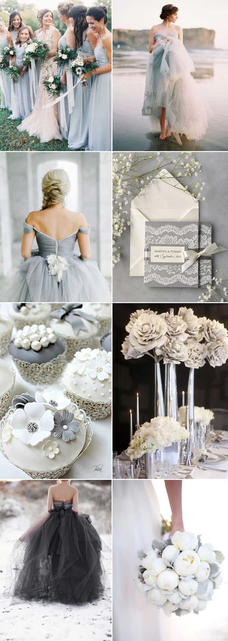 Grey wedding colour scheme ideas