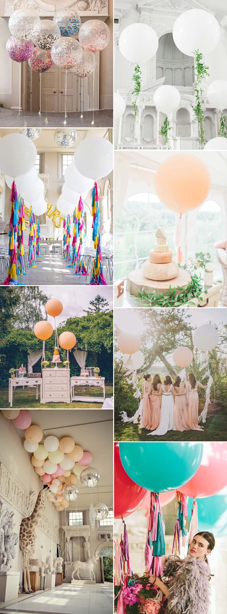 Grown up and stylish wedding balloon ideas