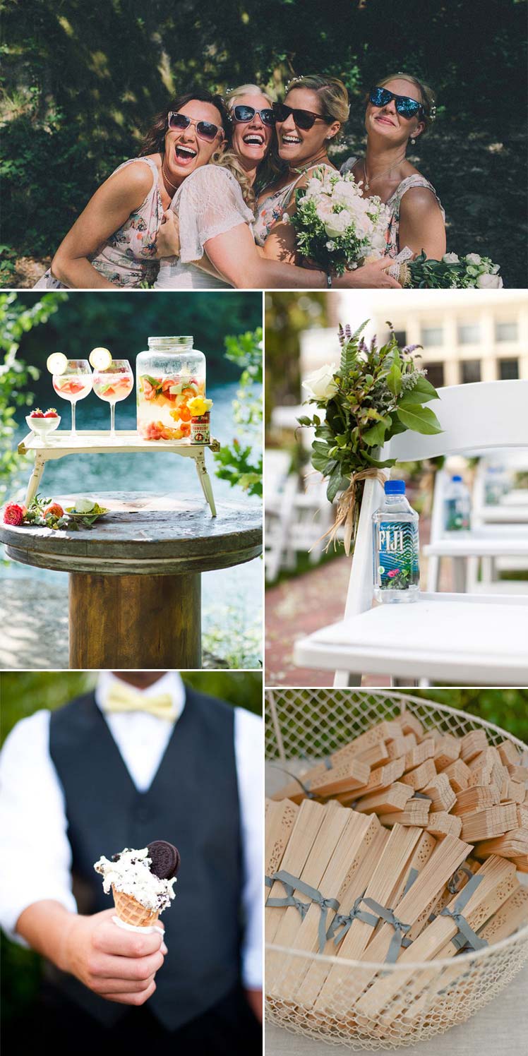 How to keep your guests cool at your summer wedding