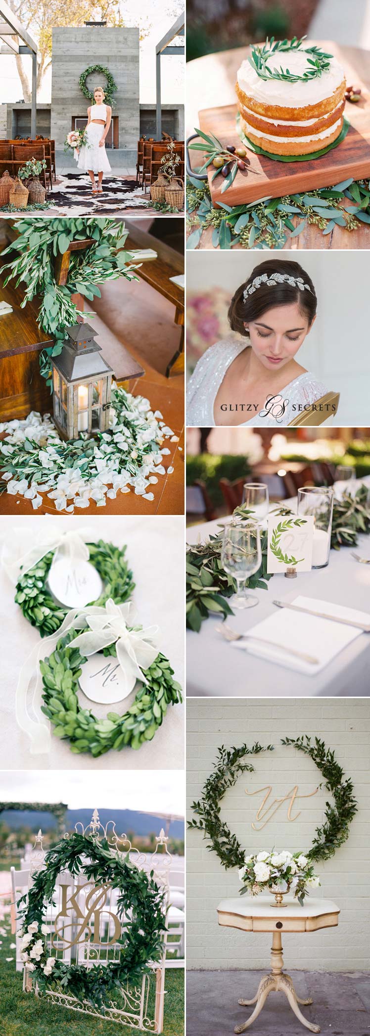 Laurel leaf theme wedding ideas
