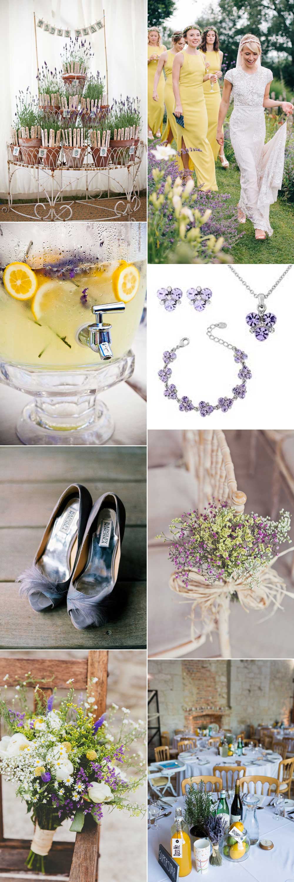 Lemon and lavender wedding inspirations