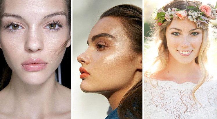 Peach and coral make-up ideas for brides